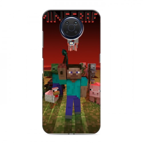 Дизайнерский пластиковый чехол для Nokia G20 Minecraft