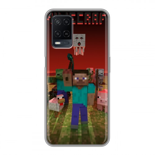 Дизайнерский силиконовый чехол для OPPO A54 Minecraft