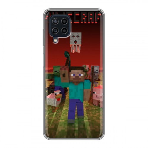 Дизайнерский силиконовый чехол для Samsung Galaxy A22 Minecraft