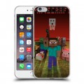 Дизайнерский силиконовый чехол для Iphone 6 Plus/6s Plus Minecraft