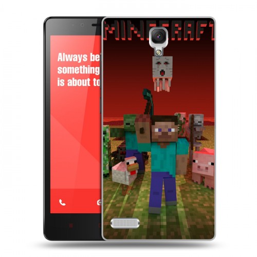 Дизайнерский пластиковый чехол для Xiaomi RedMi Note Minecraft