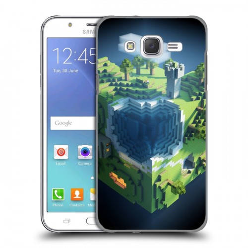 Дизайнерский пластиковый чехол для Samsung Galaxy J5 Minecraft