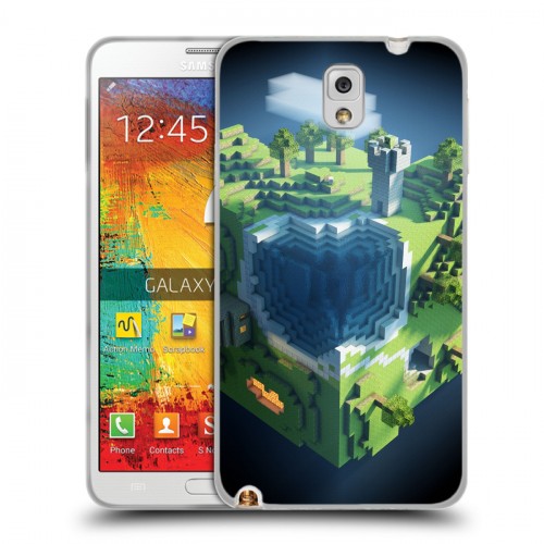 Дизайнерский пластиковый чехол для Samsung Galaxy Note 3 Minecraft