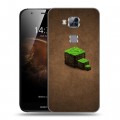 Дизайнерский пластиковый чехол для Huawei G8 Minecraft