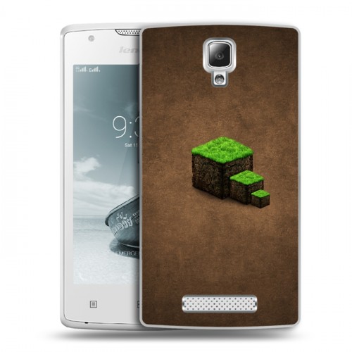 Дизайнерский пластиковый чехол для Lenovo A1000 Minecraft