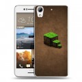 Дизайнерский пластиковый чехол для HTC Desire 728 Minecraft