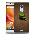 Дизайнерский пластиковый чехол для ZTE Blade X9 Minecraft