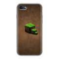 Дизайнерский силиконовый чехол для Iphone 7 Minecraft