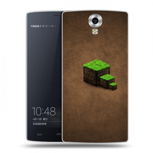 Дизайнерский силиконовый чехол для Homtom HT7 Minecraft