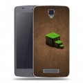 Дизайнерский силиконовый чехол для ZTE Blade L5 Minecraft