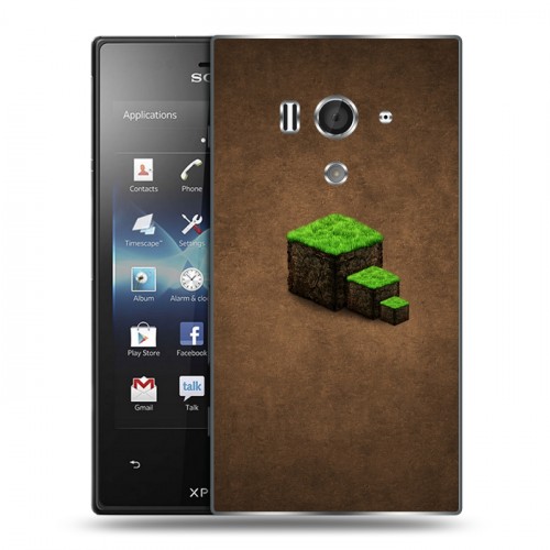 Дизайнерский пластиковый чехол для Sony Xperia acro S Minecraft