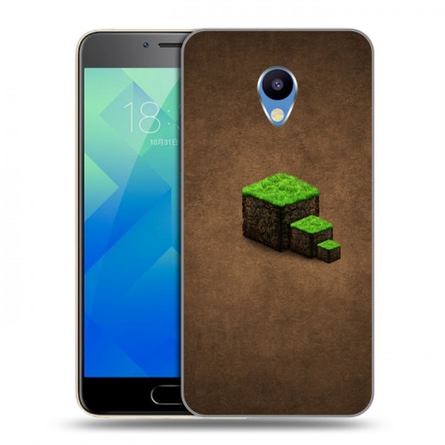 Дизайнерский пластиковый чехол для Meizu M5 Minecraft