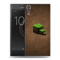 Дизайнерский пластиковый чехол для Sony Xperia XZs Minecraft