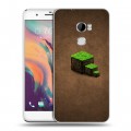 Дизайнерский пластиковый чехол для HTC One X10 Minecraft