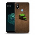 Дизайнерский силиконовый чехол для Xiaomi Mi A2 Minecraft