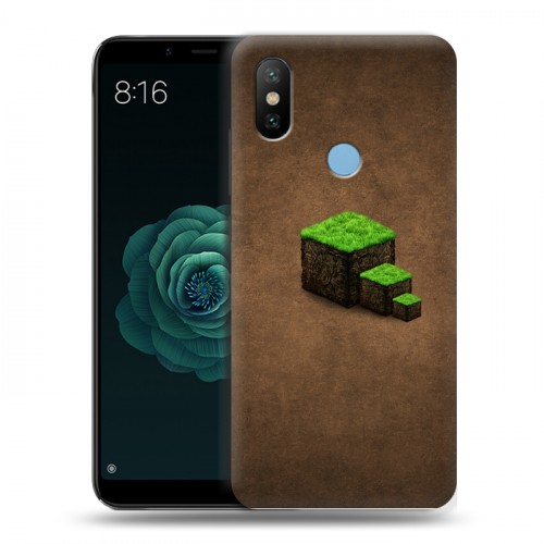 Дизайнерский силиконовый чехол для Xiaomi Mi A2 Minecraft