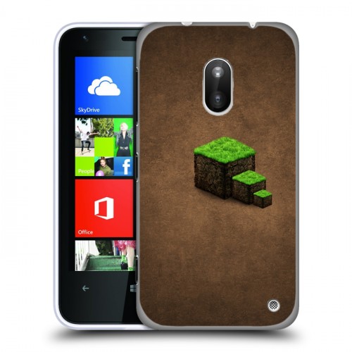 Дизайнерский силиконовый чехол для Nokia Lumia 620 Minecraft