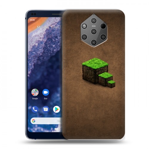 Дизайнерский пластиковый чехол для Nokia 9 PureView Minecraft