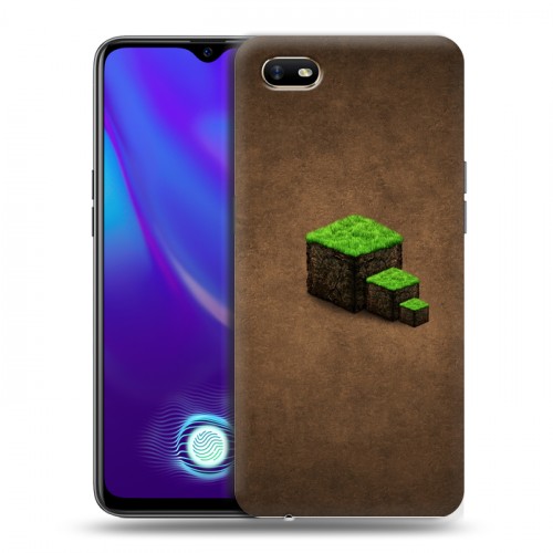 Дизайнерский силиконовый с усиленными углами чехол для OPPO A1k Minecraft