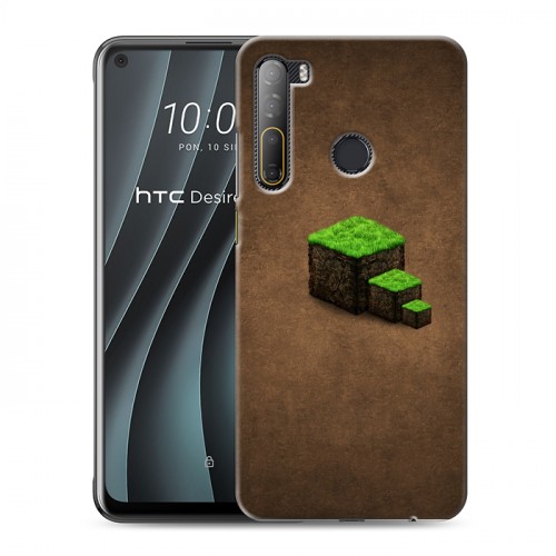 Дизайнерский силиконовый чехол для HTC Desire 20 Pro Minecraft