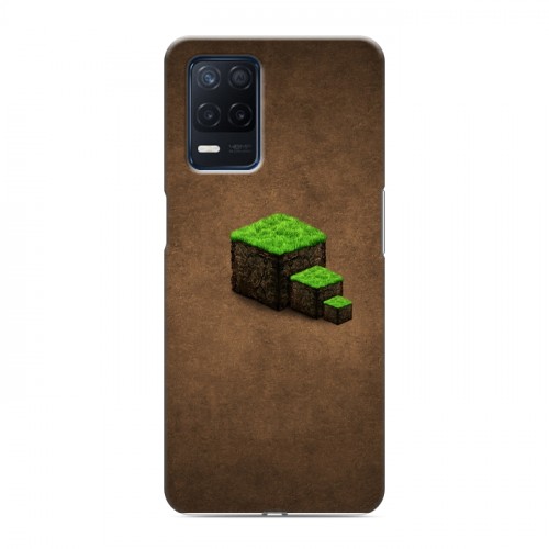 Дизайнерский пластиковый чехол для Realme Narzo 30 5G Minecraft