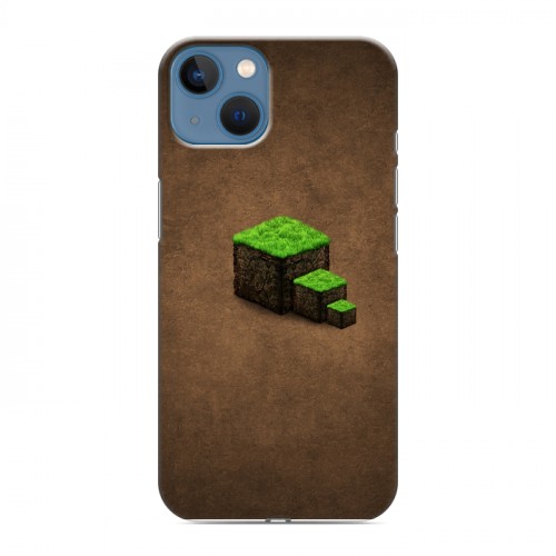 Дизайнерский силиконовый чехол для Iphone 13 Minecraft