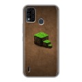 Дизайнерский силиконовый чехол для Itel A48 Minecraft