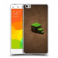 Дизайнерский силиконовый чехол для Xiaomi Mi Note Minecraft