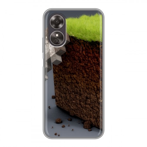 Дизайнерский силиконовый чехол для OPPO A17 Minecraft