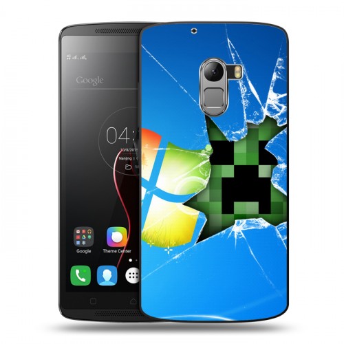 Дизайнерский пластиковый чехол для Lenovo A7010 Minecraft