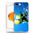 Дизайнерский пластиковый чехол для Iphone 7 Plus / 8 Plus Minecraft