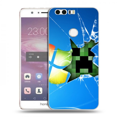 Дизайнерский пластиковый чехол для Huawei Honor 8 Minecraft