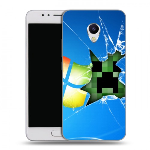 Дизайнерский силиконовый чехол для Meizu M5s Minecraft