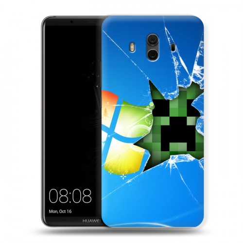 Дизайнерский пластиковый чехол для Huawei Mate 10 Minecraft