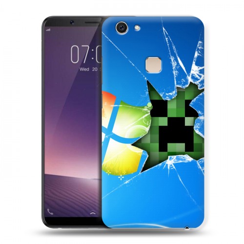 Дизайнерский пластиковый чехол для Vivo V7 Plus Minecraft