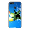 Дизайнерский силиконовый чехол для Huawei P Smart Minecraft