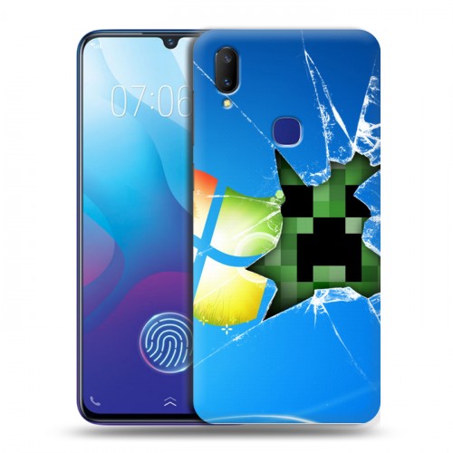 Дизайнерский пластиковый чехол для Vivo V11i Minecraft