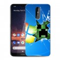 Дизайнерский силиконовый чехол для Nokia 3.2 Minecraft