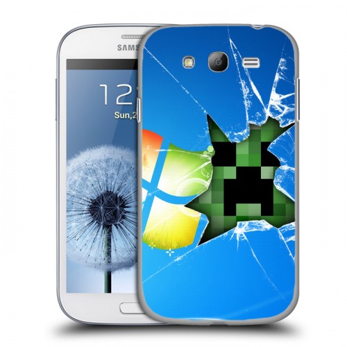 Дизайнерский пластиковый чехол для Samsung Galaxy Grand Minecraft
