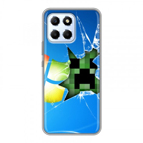 Дизайнерский силиконовый чехол для Huawei Honor X6 Minecraft