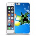 Дизайнерский силиконовый чехол для Iphone 6 Plus/6s Plus Minecraft