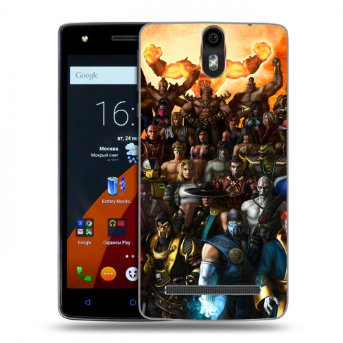 Дизайнерский силиконовый чехол для Wileyfox Storm Mortal Combat