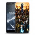 Дизайнерский пластиковый чехол для Nokia 5.1 Mortal Combat