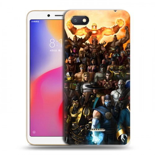 Дизайнерский пластиковый чехол для Xiaomi RedMi 6A Mortal Combat