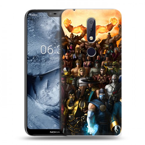 Дизайнерский пластиковый чехол для Nokia 6.1 Plus Mortal Combat