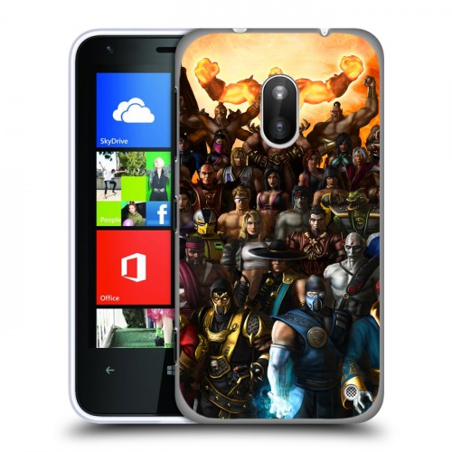 Дизайнерский пластиковый чехол для Nokia Lumia 620 Mortal Combat