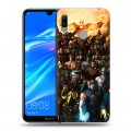 Дизайнерский пластиковый чехол для Huawei Y6 (2019) Mortal Combat