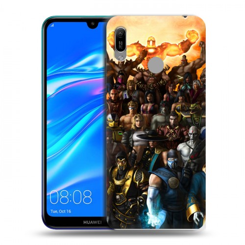 Дизайнерский пластиковый чехол для Huawei Y6 (2019) Mortal Combat