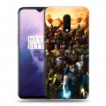 Дизайнерский пластиковый чехол для OnePlus 7 Mortal Combat