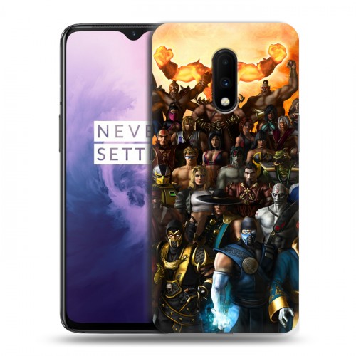 Дизайнерский пластиковый чехол для OnePlus 7 Mortal Combat